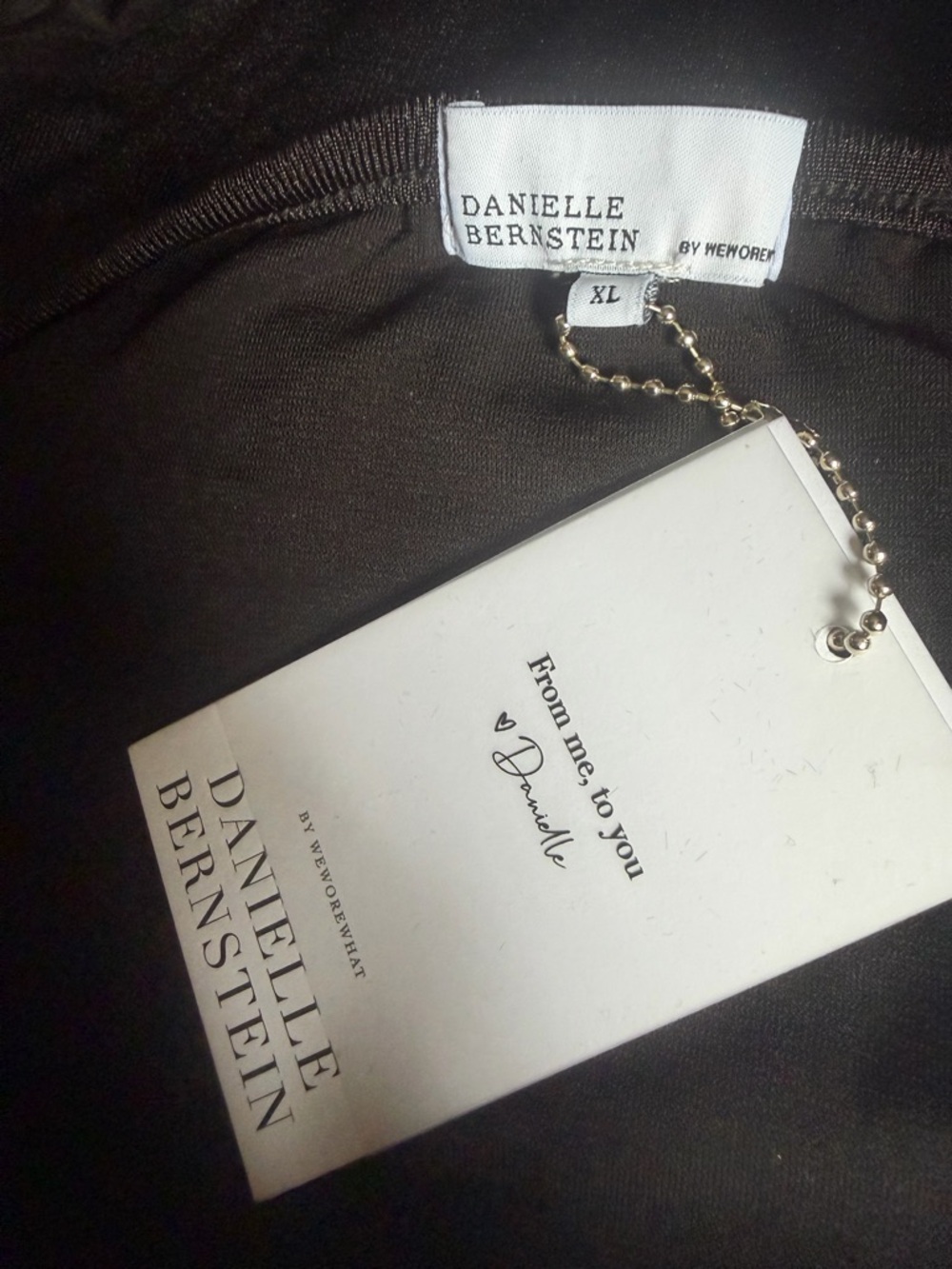 WeWoreWhat x Danielle Bernstein Black Tie-Strap Midi Dress - Picture 7 of 9